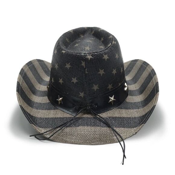 Star-Studded Black Cowboy Hat - Picture 3 of 8